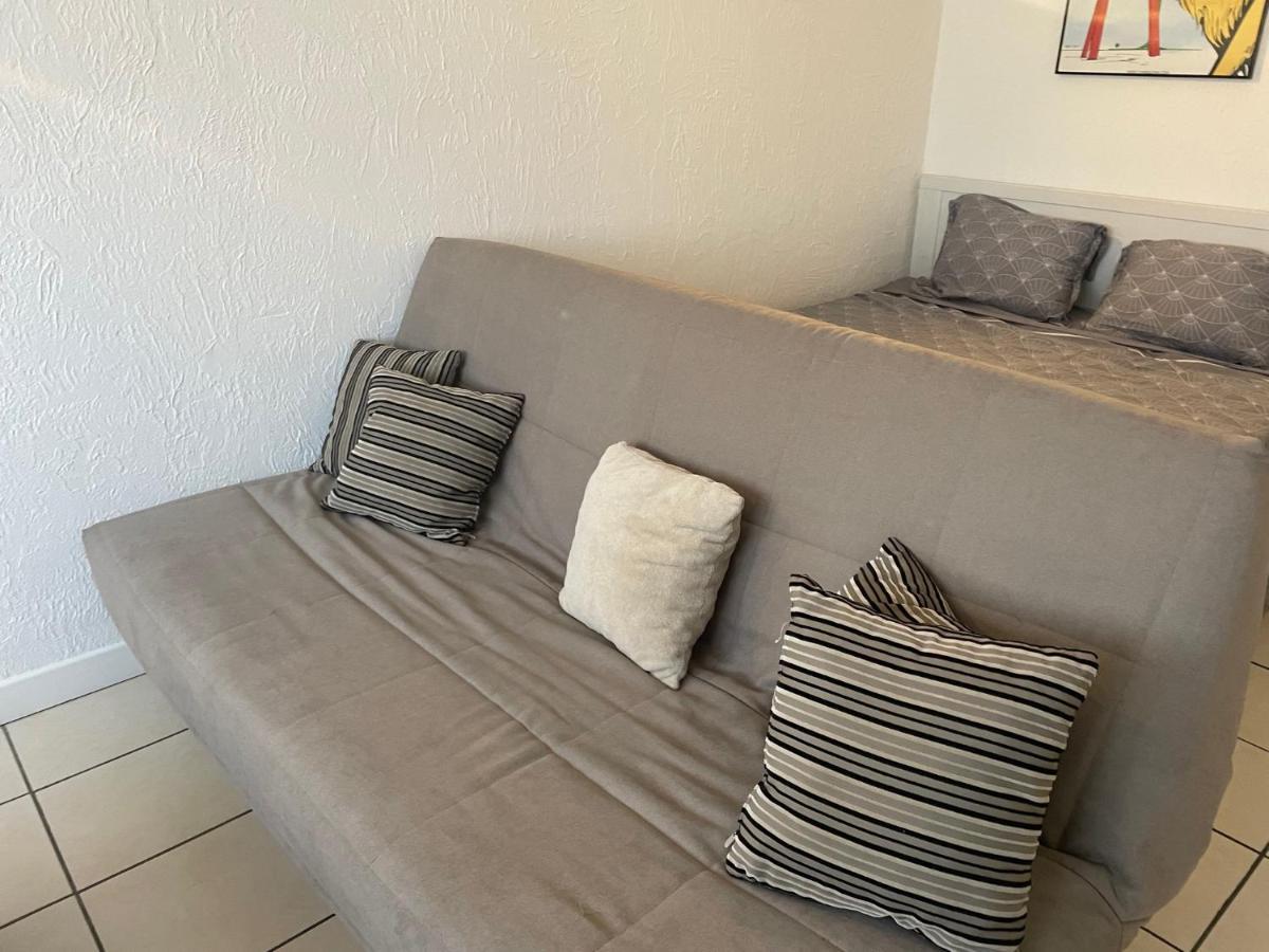 Grand Studio 7 Minutes De La Plage Et Climatise Sur Juan Les Pins Antibes Exterior foto